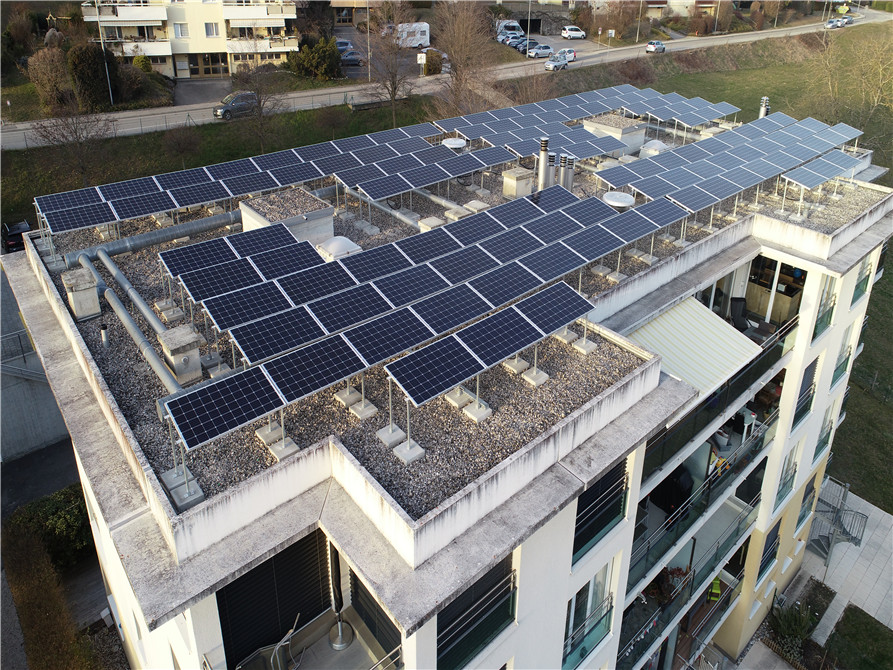 Switzerland 700KW Flat Rooftop Project